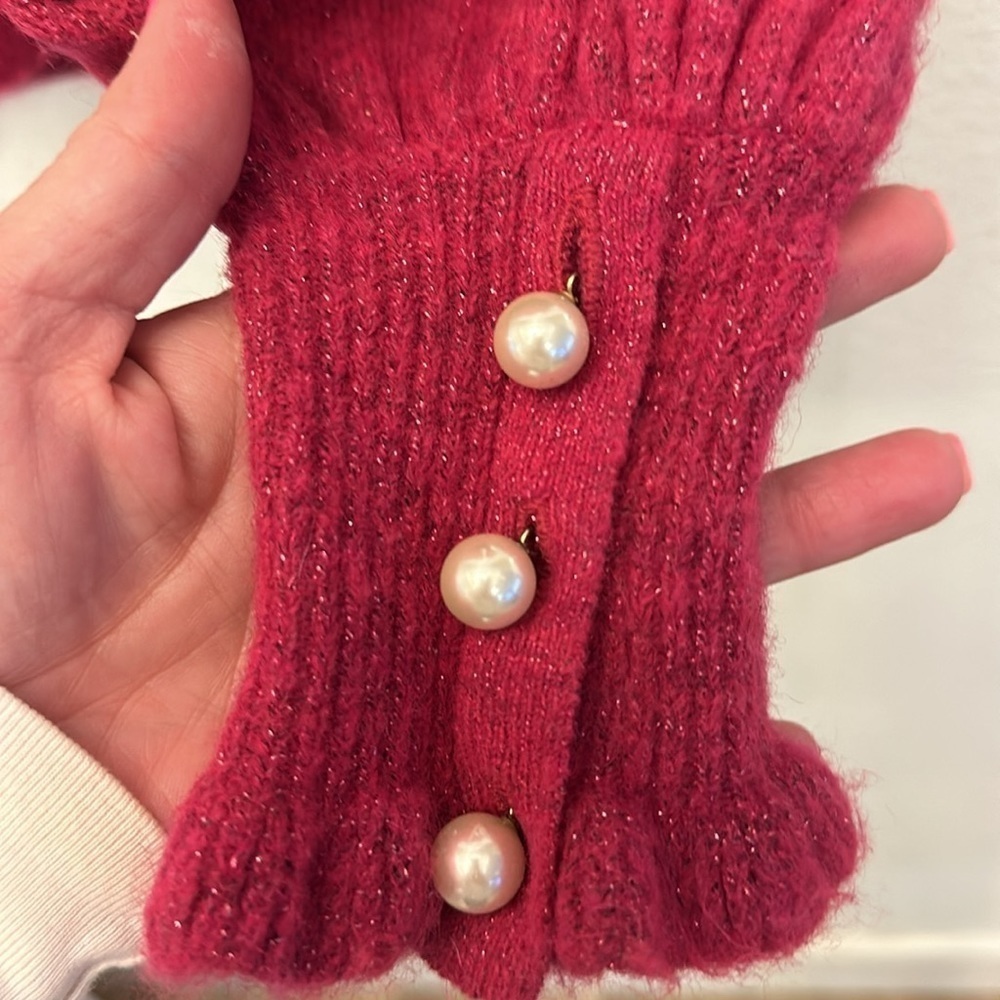 Kate Spade Pink Ruffle Sweater - Picture 6 of 10